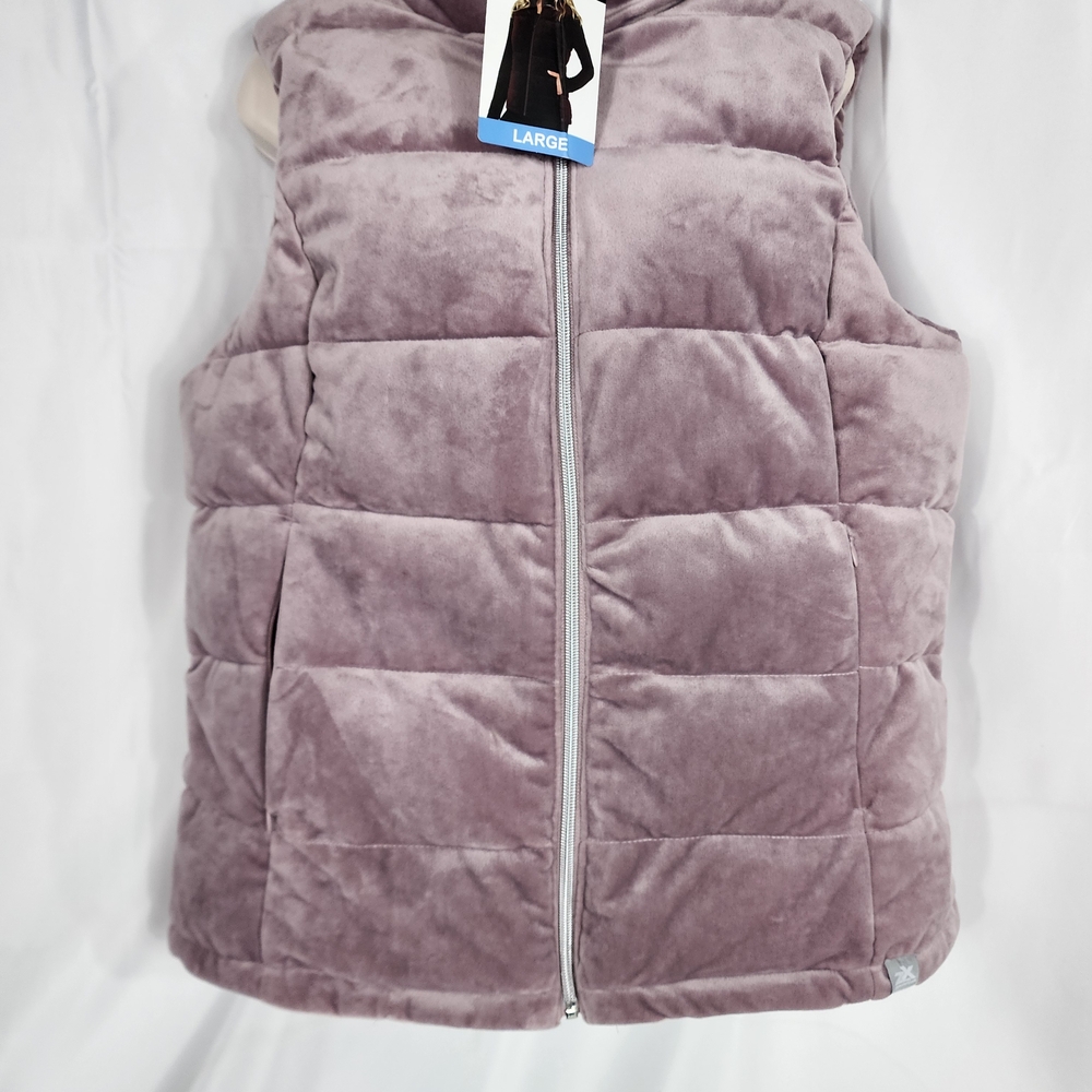 ZeroXposur Women's Plush Quilted Vest in Lavender